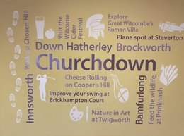 How much has property increased in value in and around Churchdown?